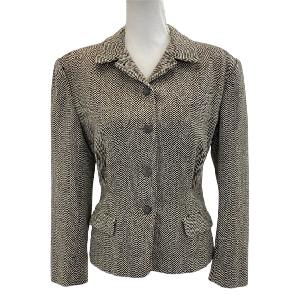 Ralph Lauren Purple Label Wool/Cashmere Jacket 10 Brown